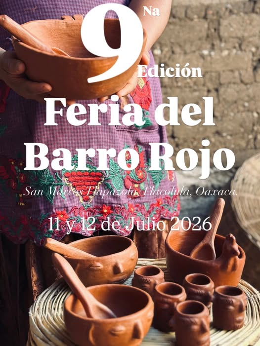 9na Feria del Barro Rojo 2026 en San Marcos Tlapazola, Oaxaca