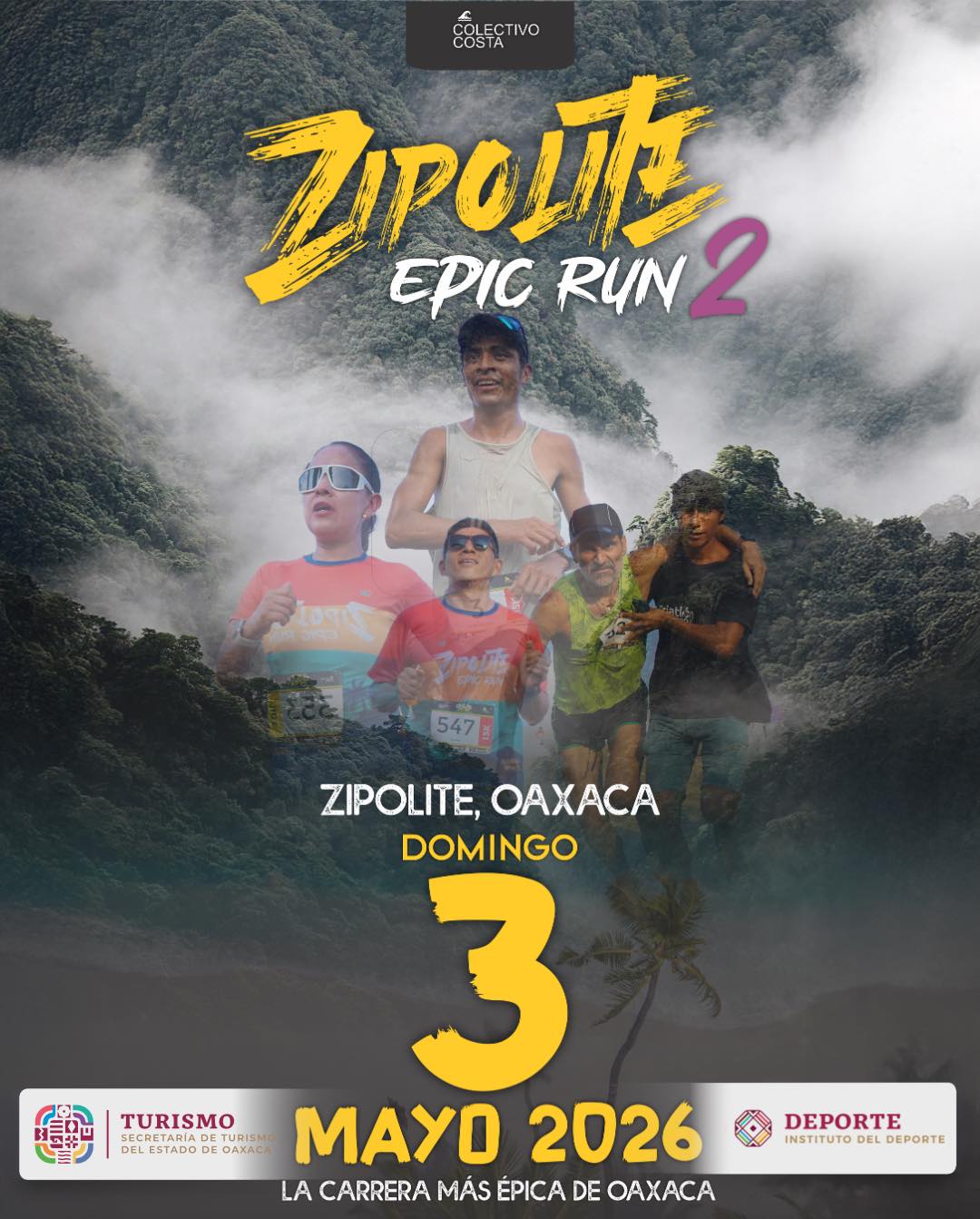 Zipolite Epic Run 2026: carrera 5K, 10K y 15K en la costa de Oaxaca