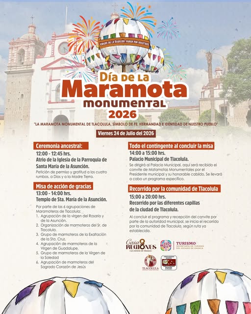 Día de la Maramota Monumental 2026 en Tlacolula de Matamoros | Tradición, Música y Cultura de Oaxaca