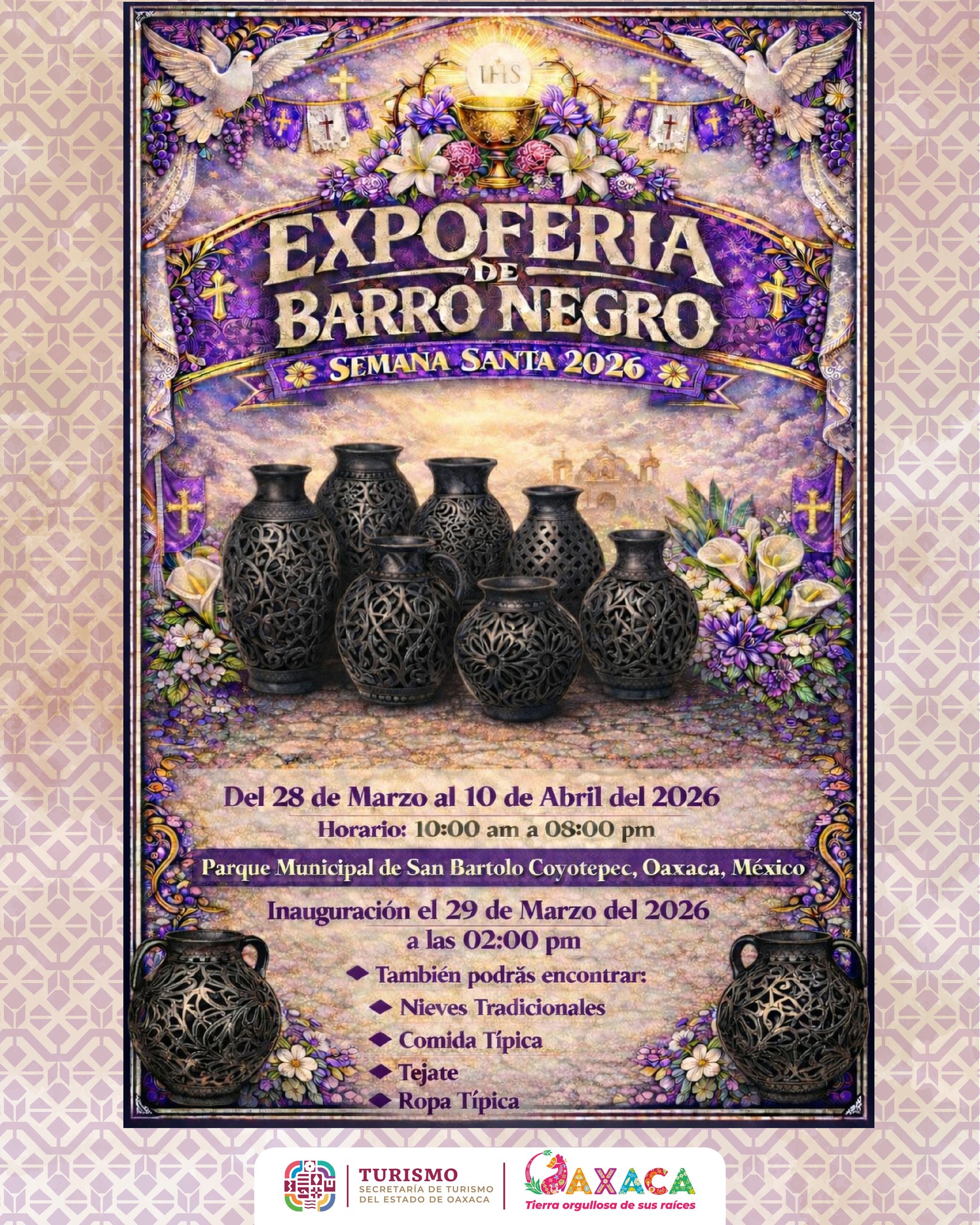 Expo Feria de Barro Negro 2026 en Oaxaca | Semana Santa en San Bartolo Coyotepec