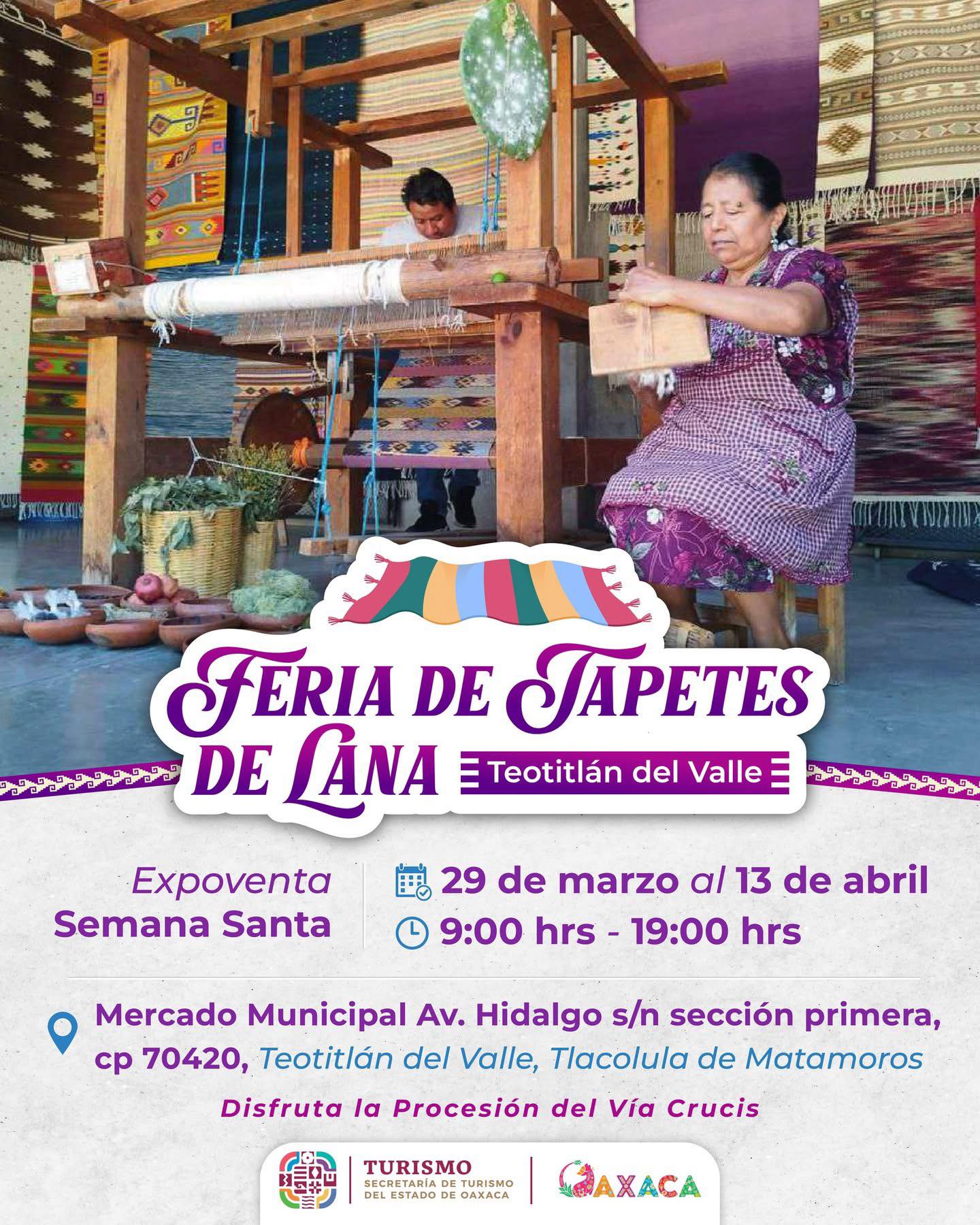 FERIA DE TAPETES DE LANA EN TEOTITLÁN DEL VALLE